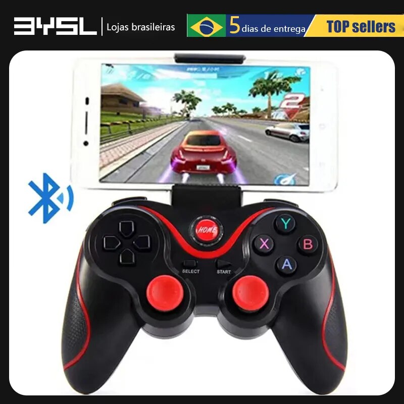 Controle Manete Gamepad Bluetooth Compatível Android Ios Pc